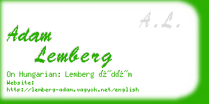 adam lemberg business card